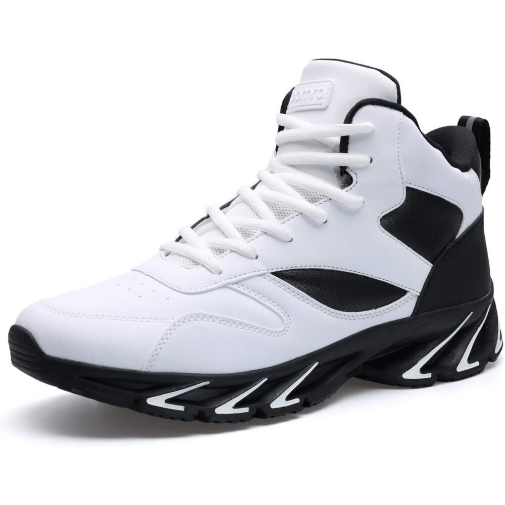 🆕Men's White Stylish Sneakers High Top Athletic Inspired Shoes